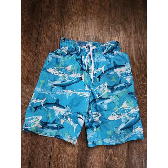 Boys 6/7 OP shark swim trunks - Picture 1 of 4